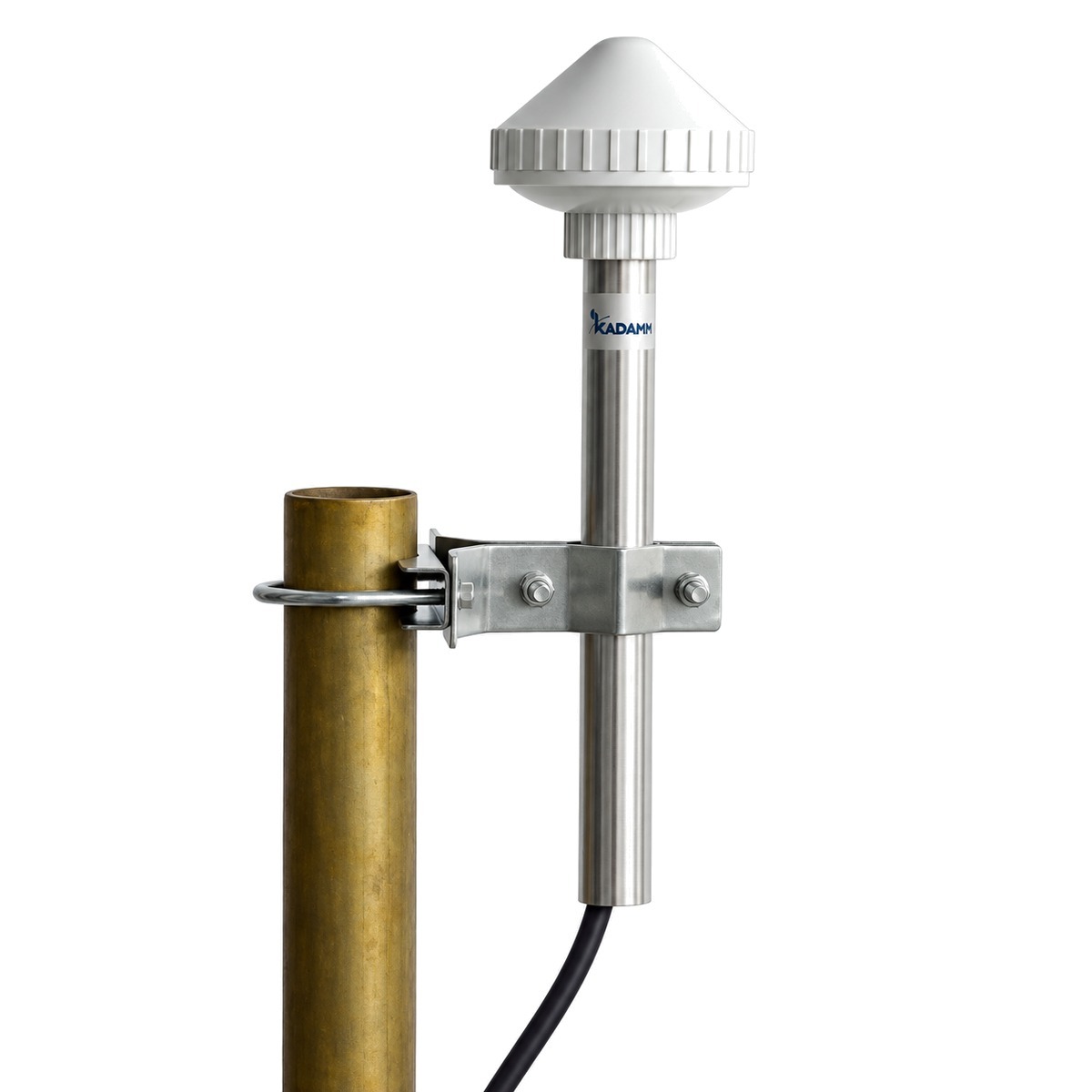 KADAMM GPS-L1-38C — антенна GPS L1 1575,42 МГц с малошумящим усилителем, IP67, хомут на трубу, 38 дБ