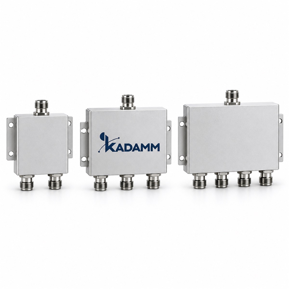 Делители мощности Уилкинсона серии КАДАММ ДМУ-136/174-N-IP65 — 2/3/4 выхода, 136–174 МГц