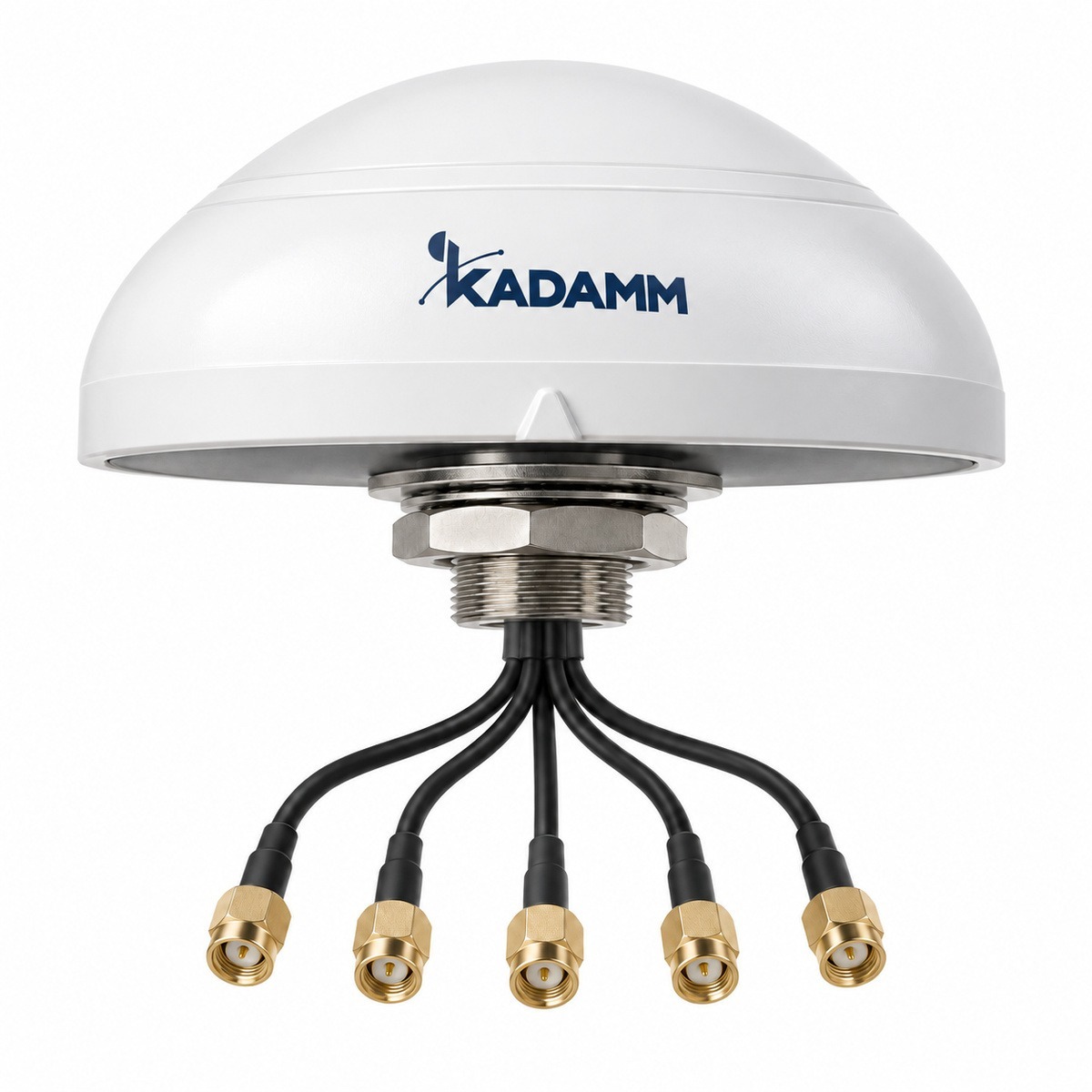 KADAMM GNSS-L125-5G2V2-3 — комбинированная антенна ГНСС L1/L2/L5 + 4G/5G MIMO 617–5000 МГц + V2X 5,9 ГГц, IP67