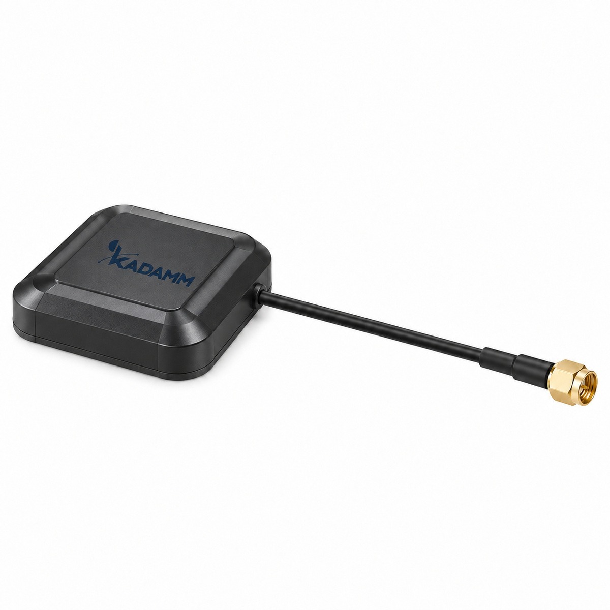 KADAMM GNSS-RTK-L12-28M — высокоточная антенна ГНСС L1/L2 на магните, МШУ 28 дБ, кабель RG174, SMA, IP66