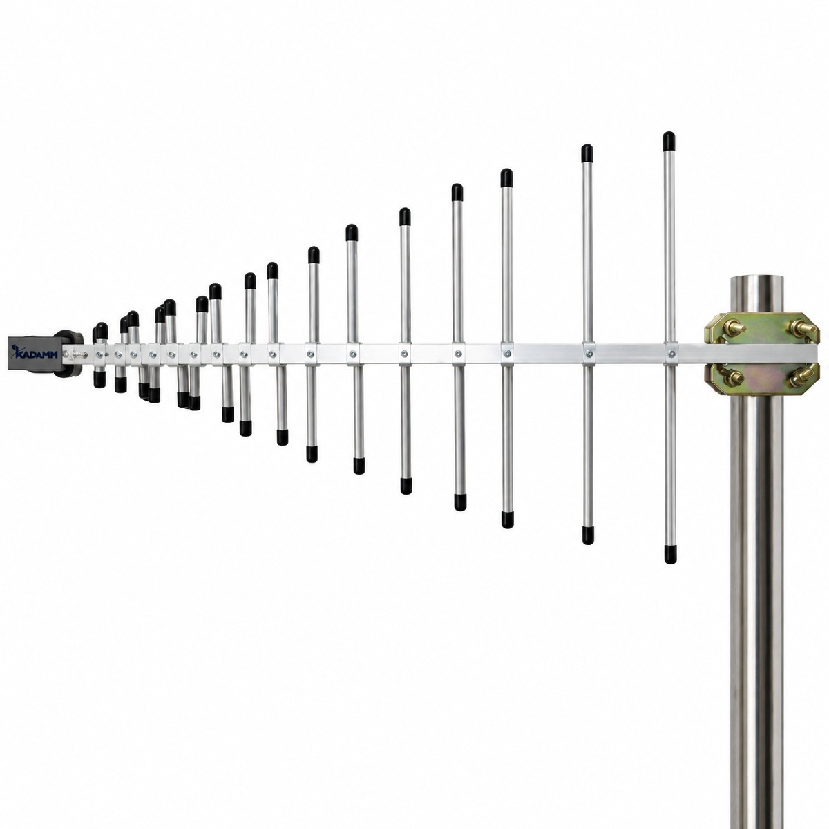 KADAMM ALP-0740V14 — логопериодическая антенна 698–960 / 1710–2700 / 3300–4000 МГц, 14 дБи, 1 порт