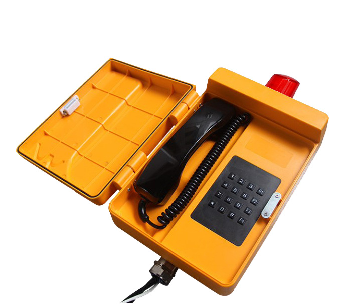 КАДАММ ТЛ3804-С (TALK-3804-L) — всепогодный IP-телефонный аппарат, PoE, с сигнальным маяком, пластиковый корпус, IP65