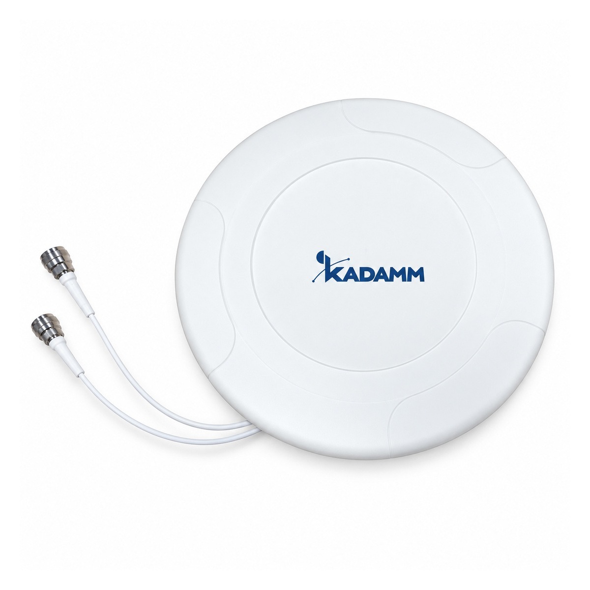 KADAMM I-ATO6-617/6000MH — многодиапазонная потолочная ненаправленная (всенаправленная) антенна 617–960 / 1710–2700 / 3300–4200 / 4900–6000 МГц, 6 дБи, 2 порта
