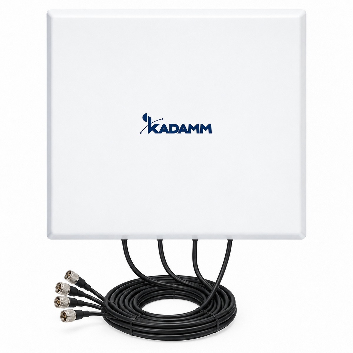 KADAMM O-ATP14-698/3800M4 — наружная направленная панельная антенна 698–960 / 1710–2690 / 3300–3800 МГц, 14 дБи, 60°, 4 порта