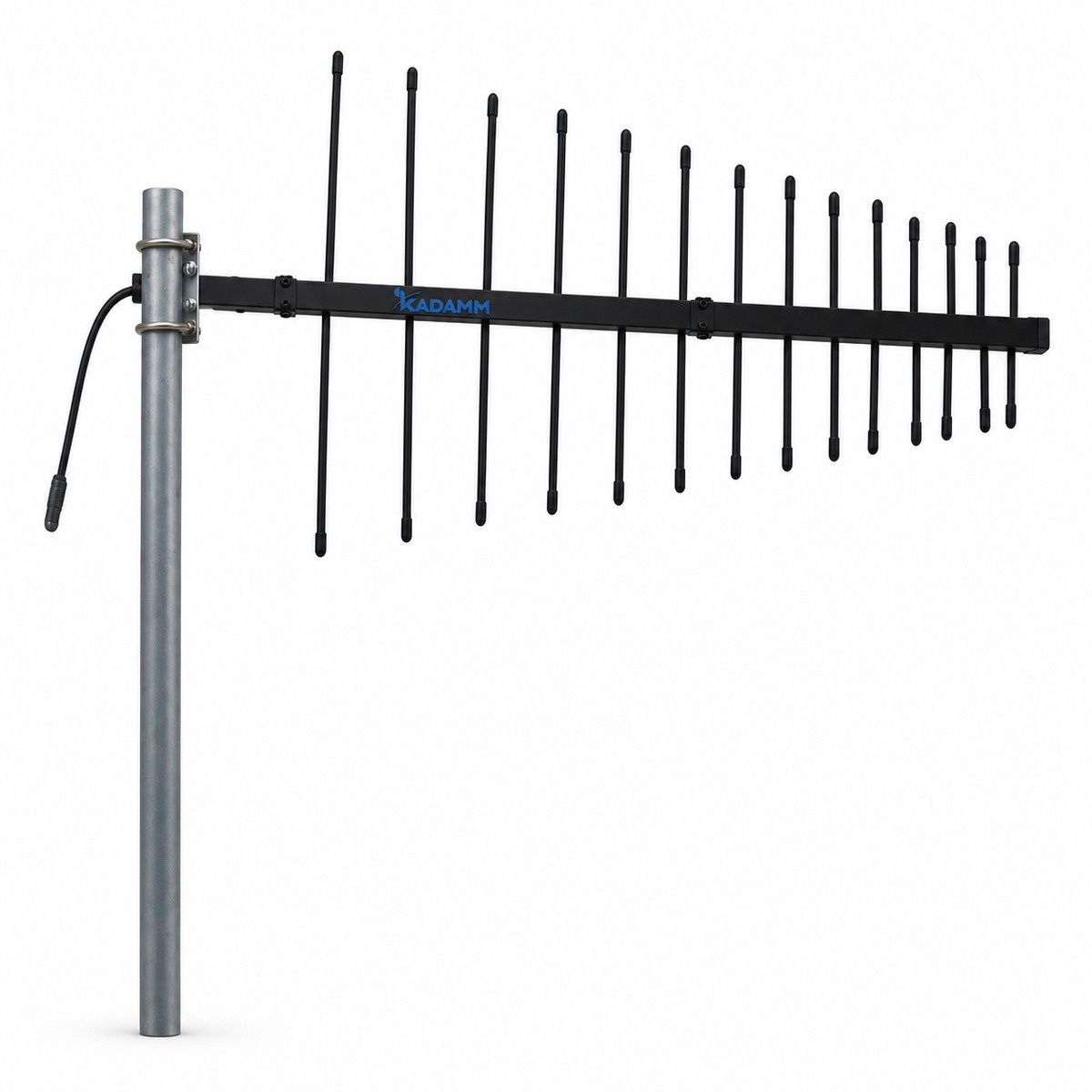 KADAMM ALP-0408V11KB — логопериодическая антенна 400–800 МГц, 11 дБи, 1 порт