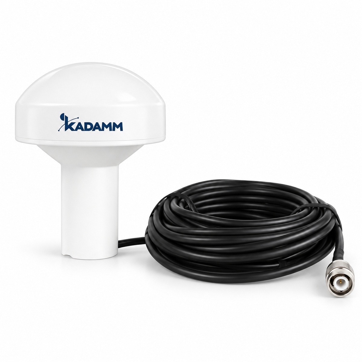 KADAMM GPS-L1-28T — наружные антенны GPS L1 и GPS/BeiDou, МШУ 21,5–28 дБ: с кабелем, морская, купол с TNC и на винт