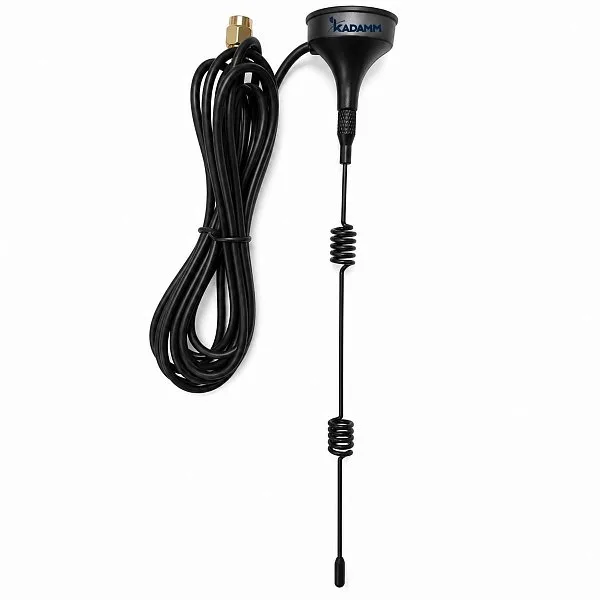 KADAMM AMS-24-2.5-3 — антенна Wi-Fi 2,4 ГГц на магните, 2,5 дБи, кабель 3 м, SMA