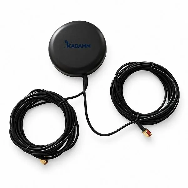 KADAMM GNSS-GSM1LTE1 — комбинированные антенны GPS + GSM и GPS + GSM + 4G, МШУ 28 дБ, 2–3 кабеля