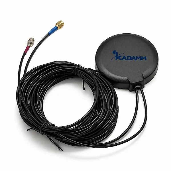 KADAMM GNSS-LTE2 — комбинированные антенны ГНСС + 4G MIMO на магните или клее, IP67