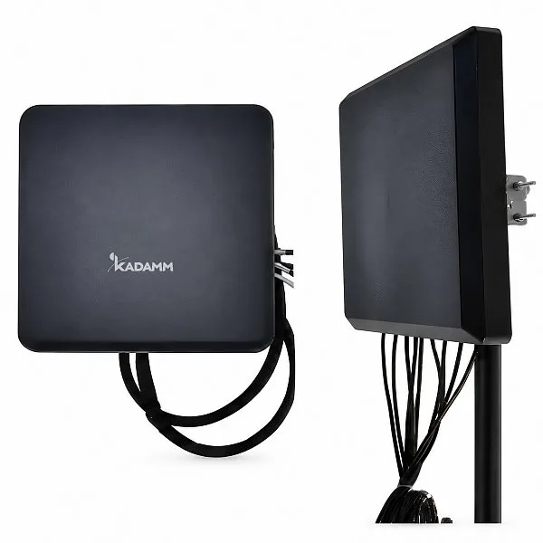 KADAMM O-ATP-900/5800M — многопортовые панельные антенны на трубу 433 МГц – 5,9 ГГц, 4–6 портов N, до 17 дБи, 3 исполнения