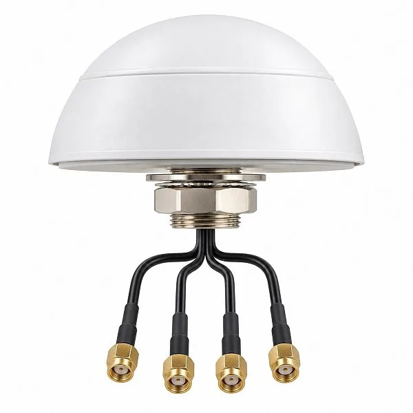 KADAMM LTE2W2-3 — антенна 4G MIMO 2×2 + Wi-Fi MIMO 2×2 для крыши транспорта и шкафов, Ø110 мм, IP67