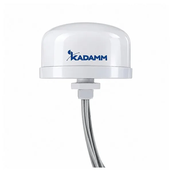 KADAMM GNSS-5G2-8 — комбинированная антенна ГНСС + 4G/5G 617–960 / 1562–1612 / 1690–6000 МГц, 4–8 дБи, 3 порта (2 × 4G/5G + ГНСС)
