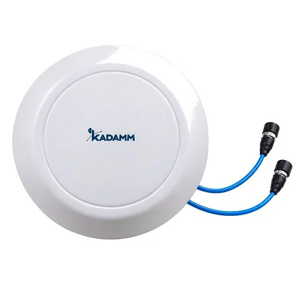 KADAMM AO-7938V24M01 — многодиапазонная потолочная антенна 790–960 / 1710–2700 / 3300–3800 МГц, 5 дБи, 2 порта