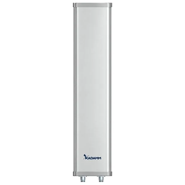 KADAMM APW2465VH18 — внешняя секторная антенна Wi-Fi 2400–2500 МГц, 18 дБи, 2 порта