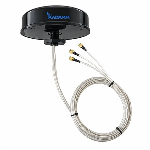 KADAMM AOU-617/7125-6-2 — сверхширокополосная антенна 4G/5G 617–7125 МГц с выводами Wi-Fi и ГНСС, 2,5–6 дБи
