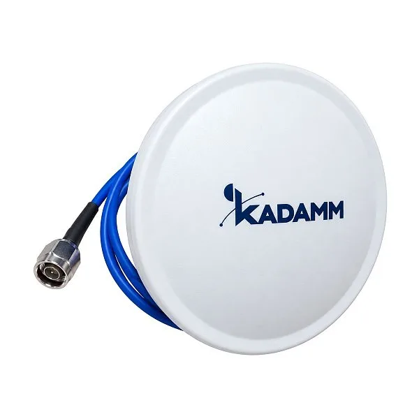 KADAMM I-ATO5-698/3600 — многодиапазонная потолочная ненаправленная (всенаправленная) антенна 698–960 / 1427–1511 / 1710–2690 / 3400–3600 МГц, 5,32 дБи, 1 порт