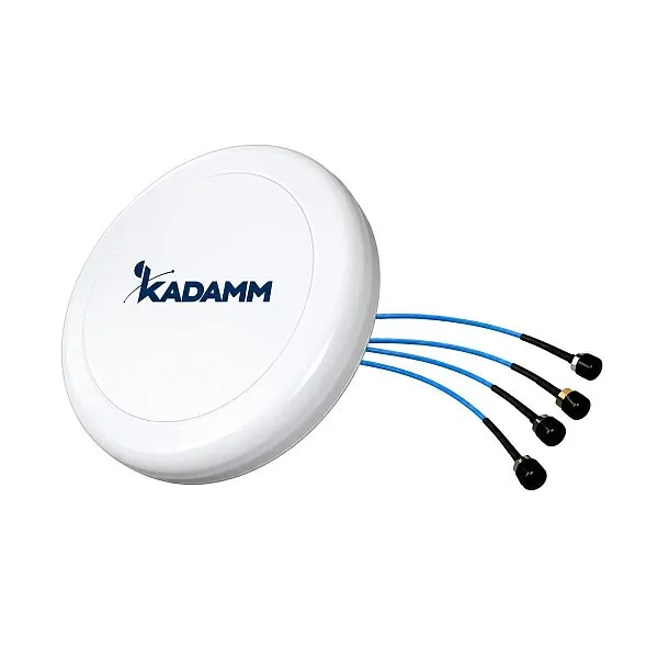 KADAMM I-ATO5-698/6000M4 — потолочная всенаправленная антенна 698–960 / 1710–2700 / 3300–4000 / 4000–6000 МГц, 4,5 дБи, 4 порта