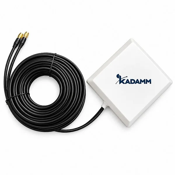 KADAMM O-ATP9-1710/2700M — наружная направленная антенна 4G MIMO 1710–2700 МГц, 9 дБи, 2 × SMA