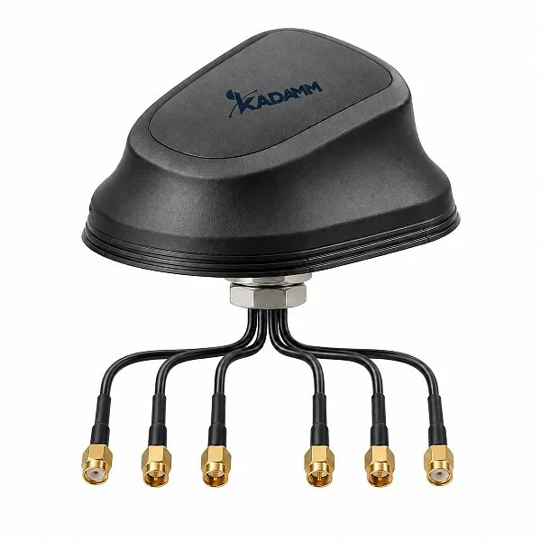 KADAMM 5G4W2-4 — антенна 4G/5G MIMO 4×4 + Wi-Fi MIMO 2×2, 4 дБи, IP67